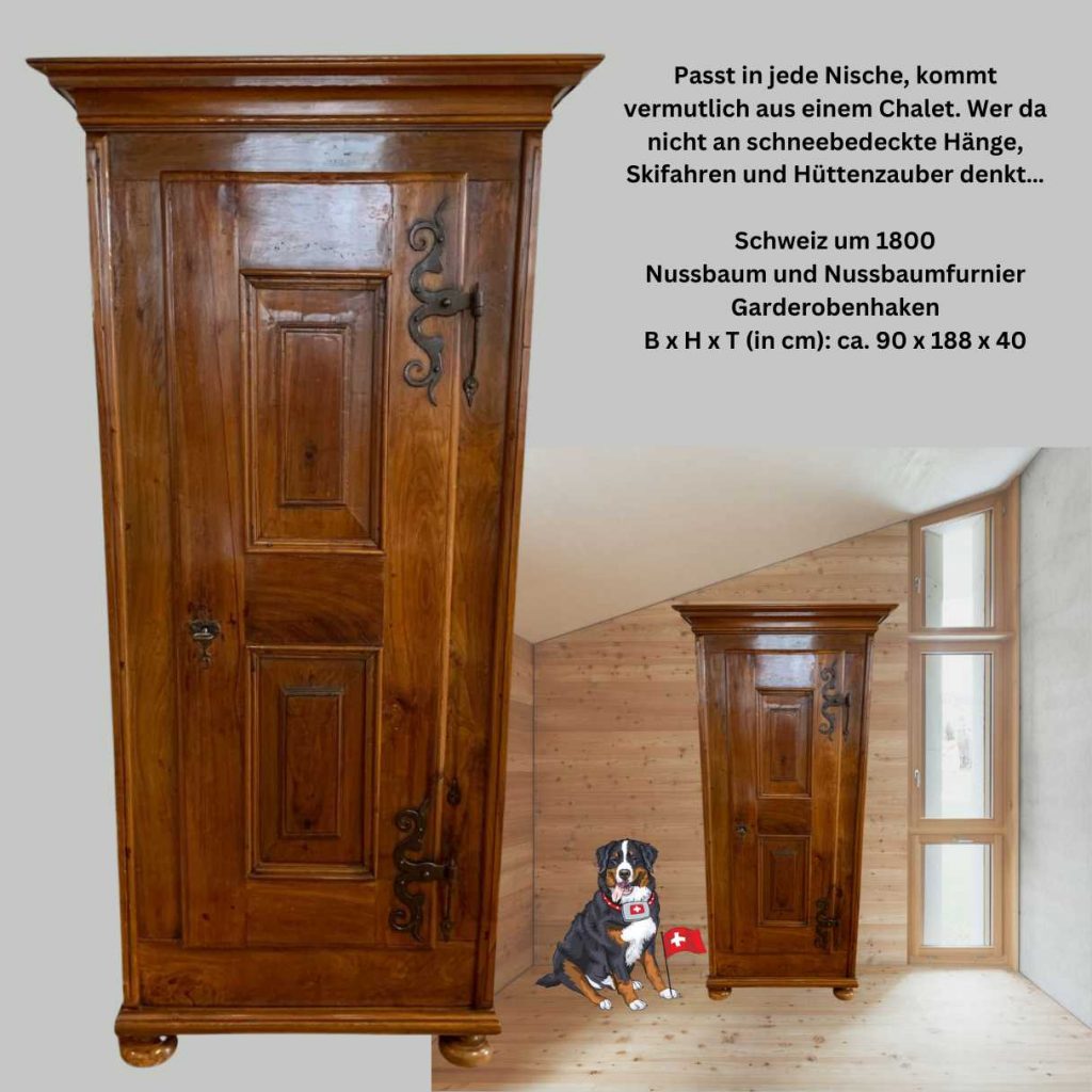 Garderobenschrank Nussbaum