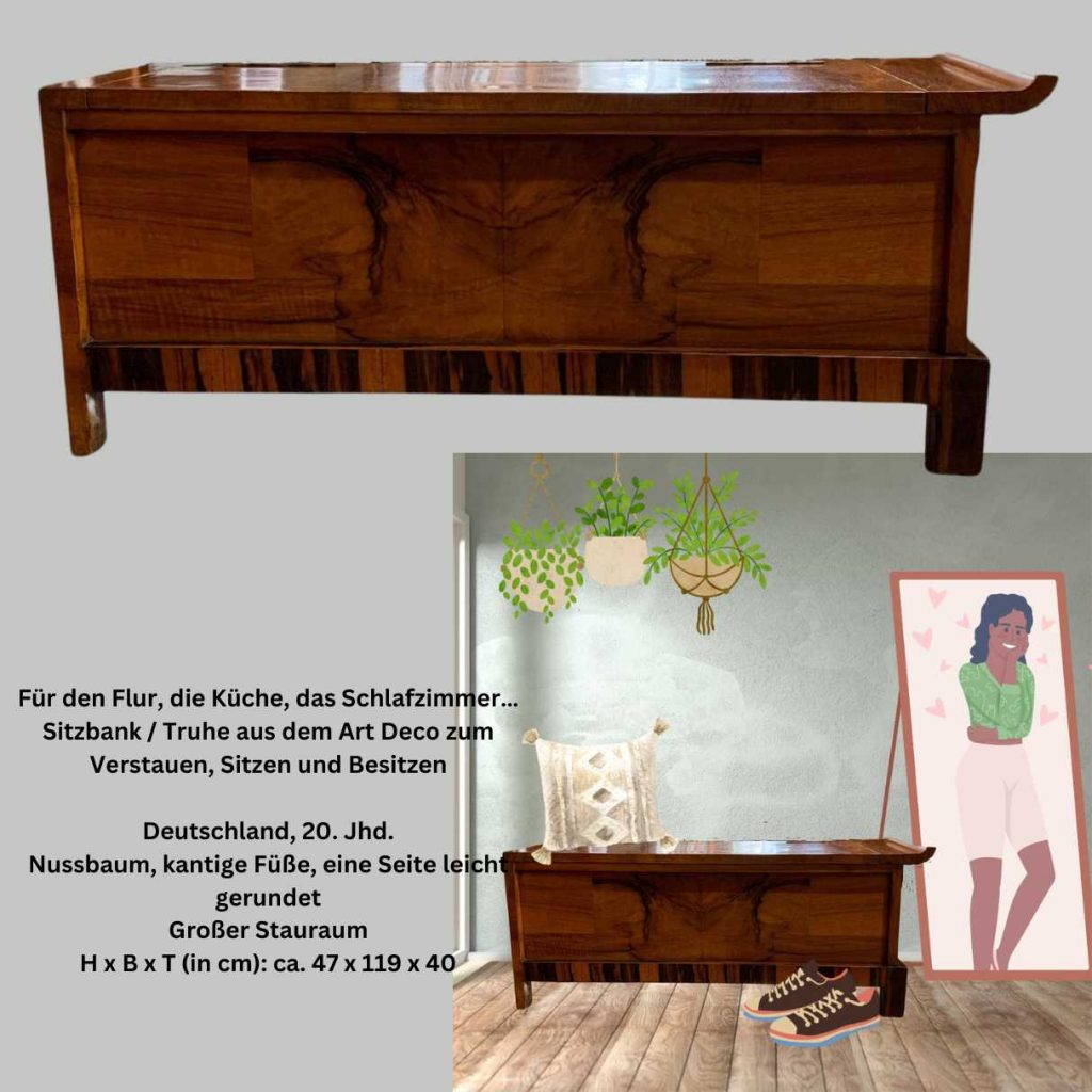Art Deco Sitztruhe