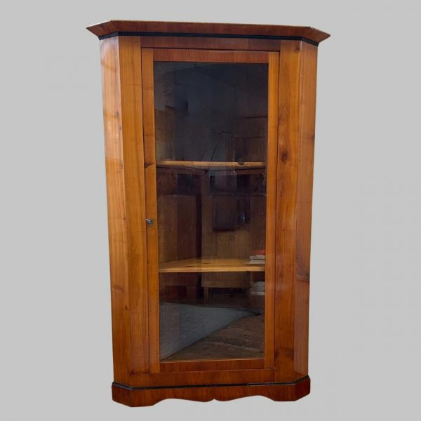 Eckvitrine Biedermeier